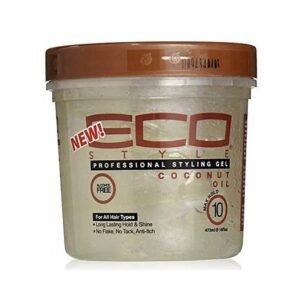 Professional styling gel coconut oil