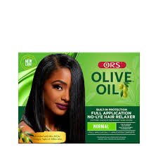 Olive oil Full application no-lye hair relaxer Normal